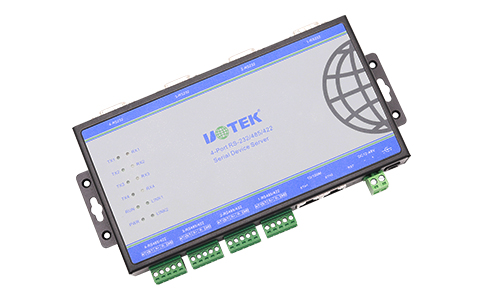 UT-W6804CN 壁挂式4口 RS232/485/422 串口服务器