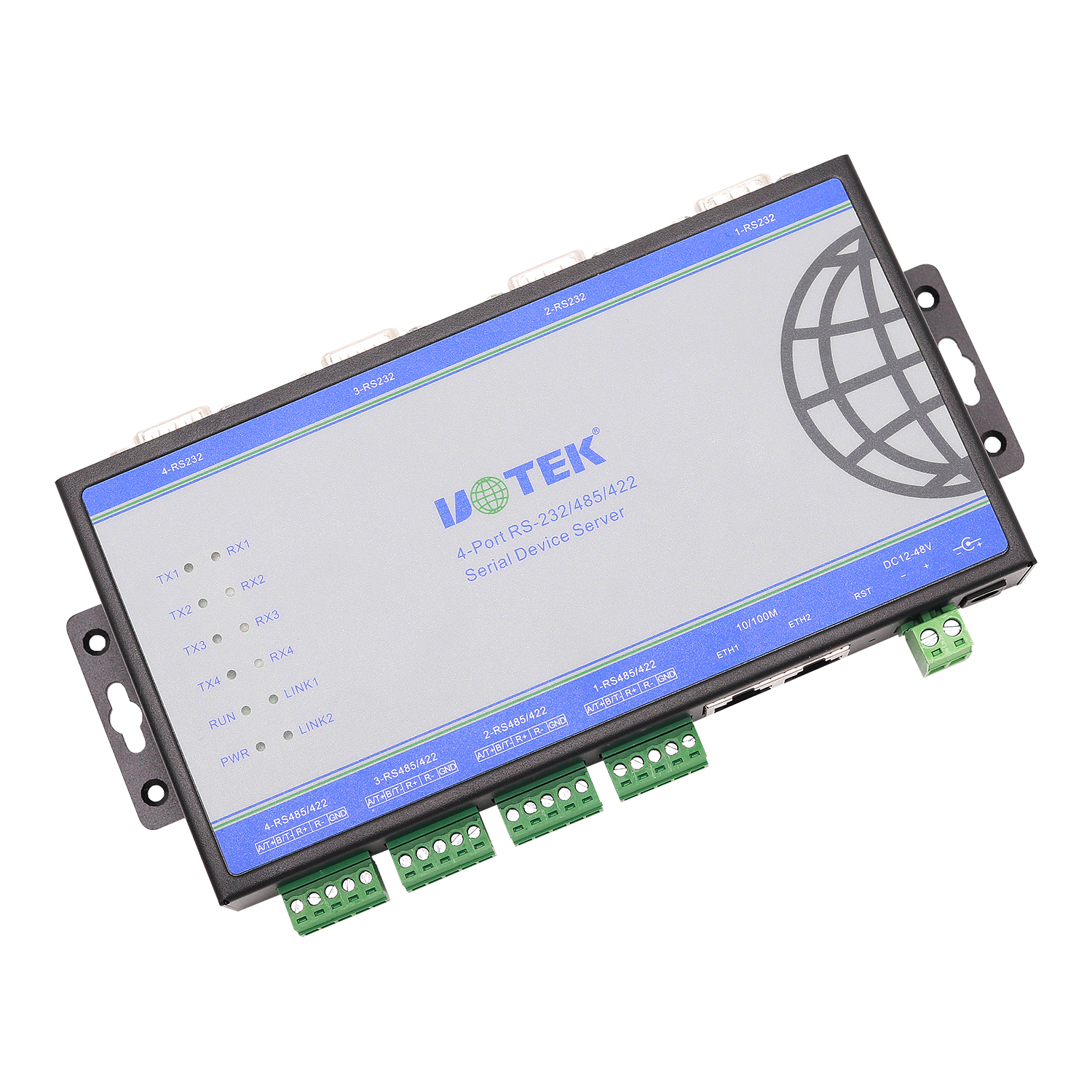 壁挂式4口串口服务器