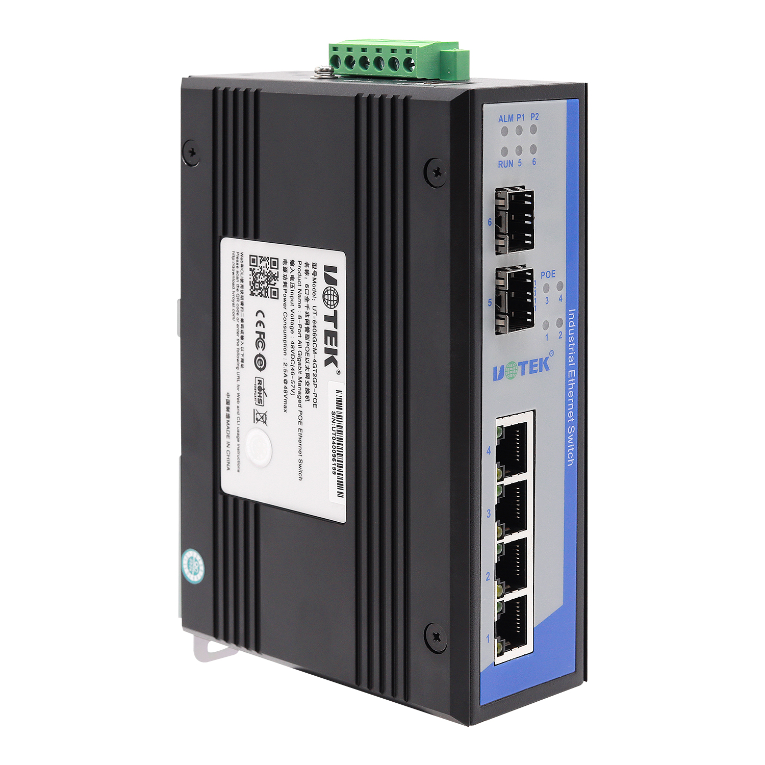 6口全千兆网管型POE以太网交换机