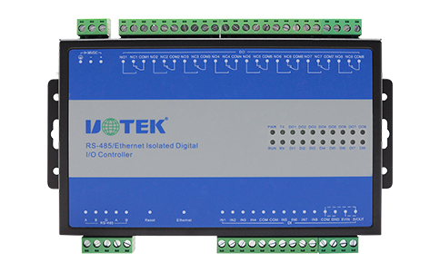 UT-56808 RS-485/以太网隔离数字I/O控制器