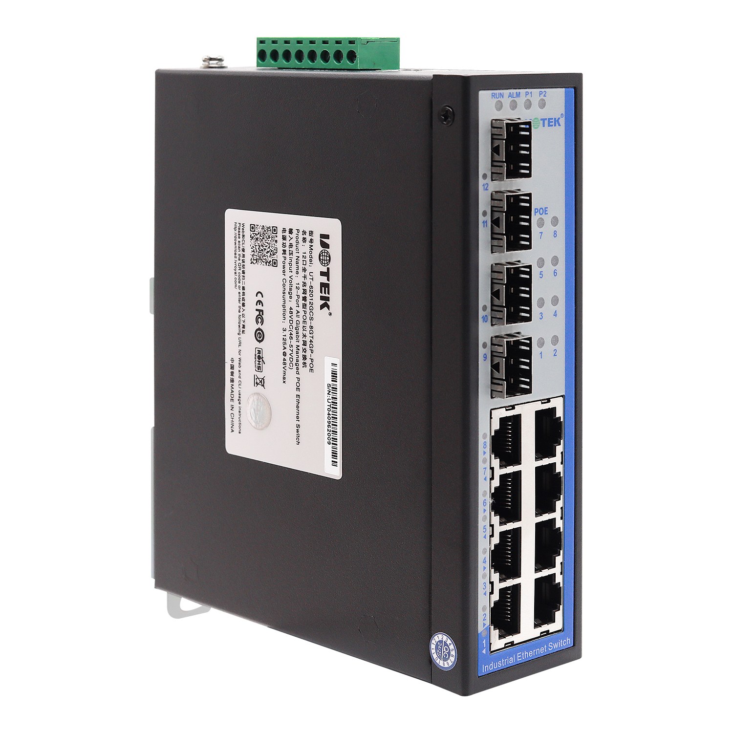 12口全千兆网管型POE以太网交换机