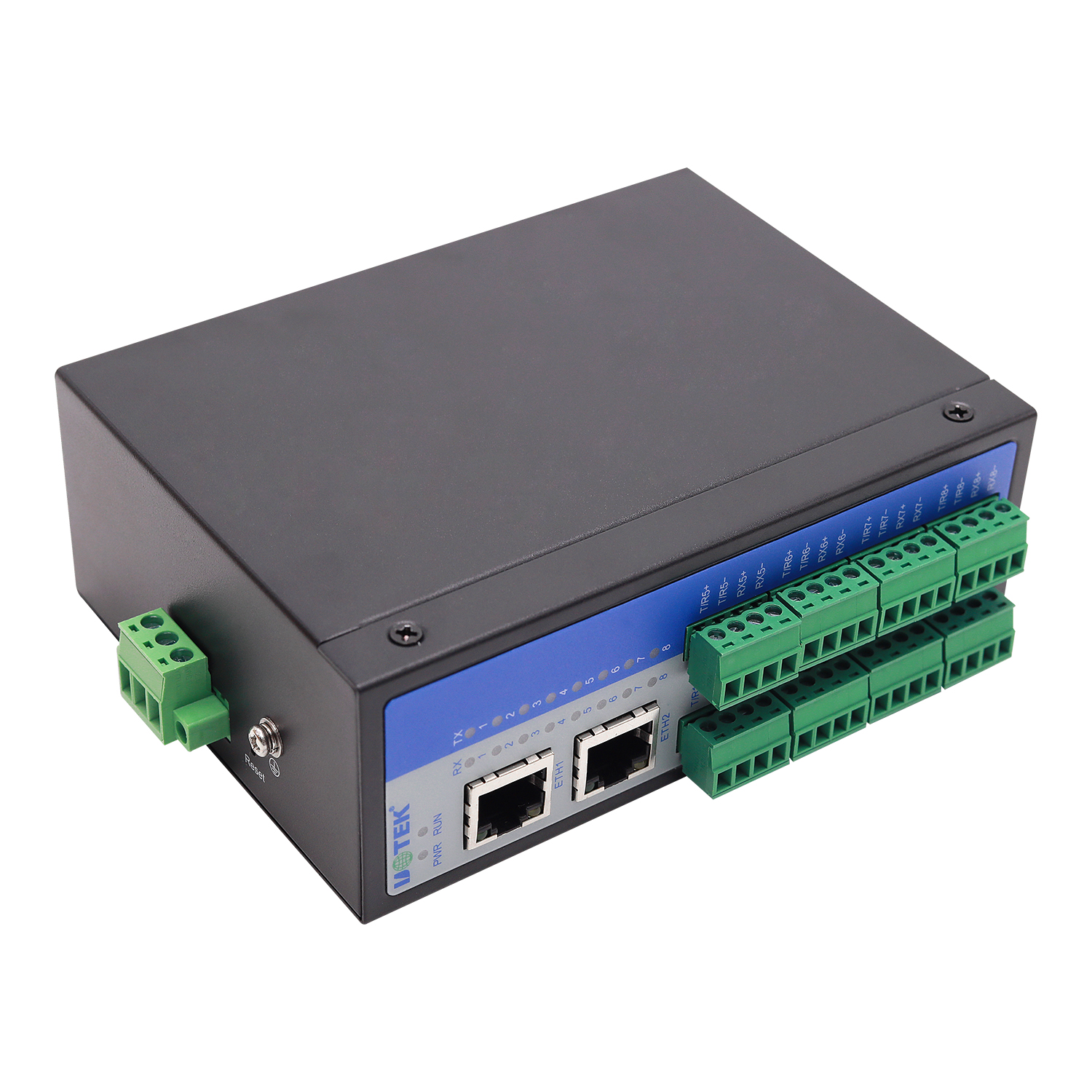 导轨式8口RS-485/422 串口服务器