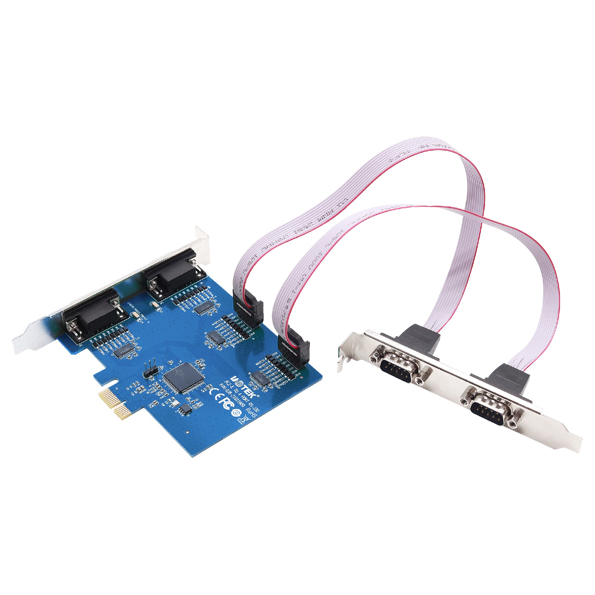 PCI-E转4口RS-232多串口卡