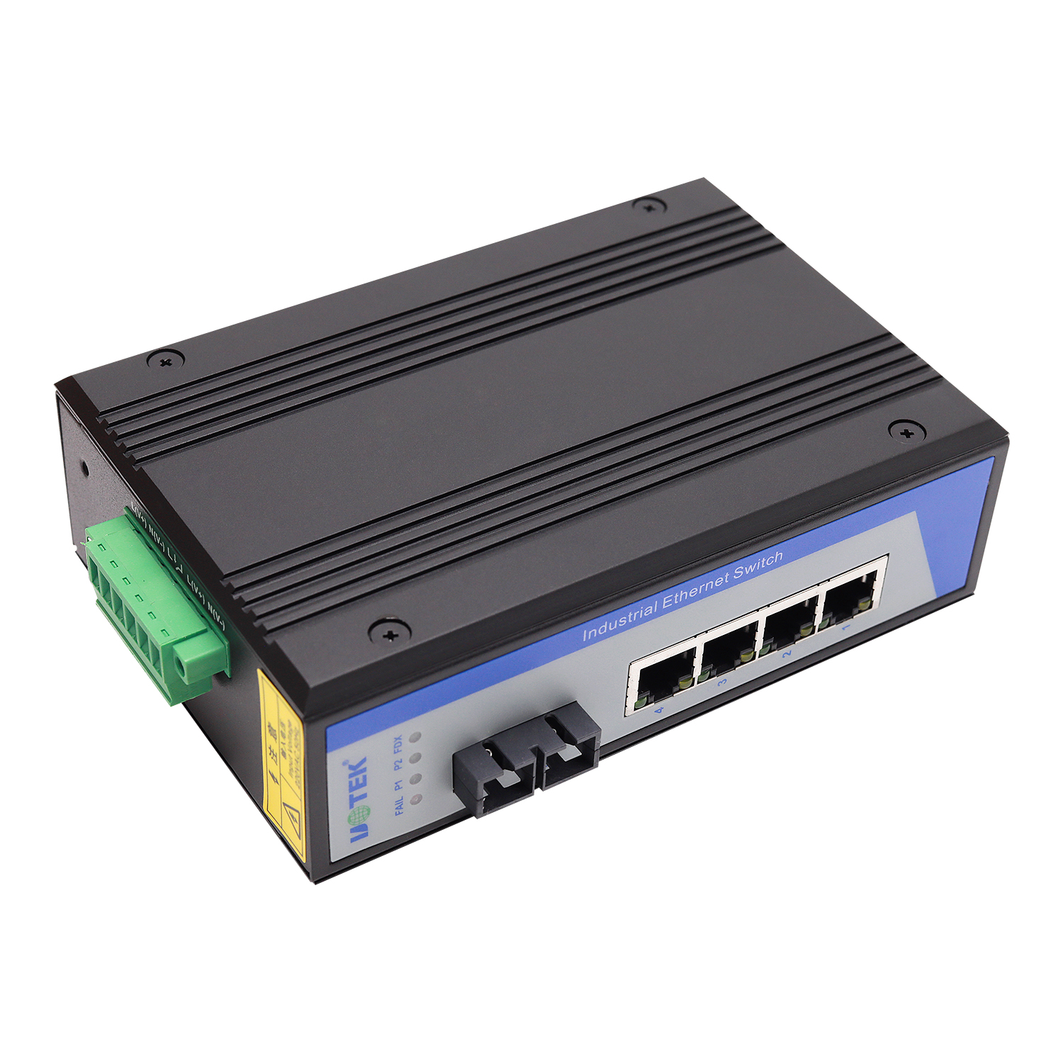 4口百兆网络光纤收发器