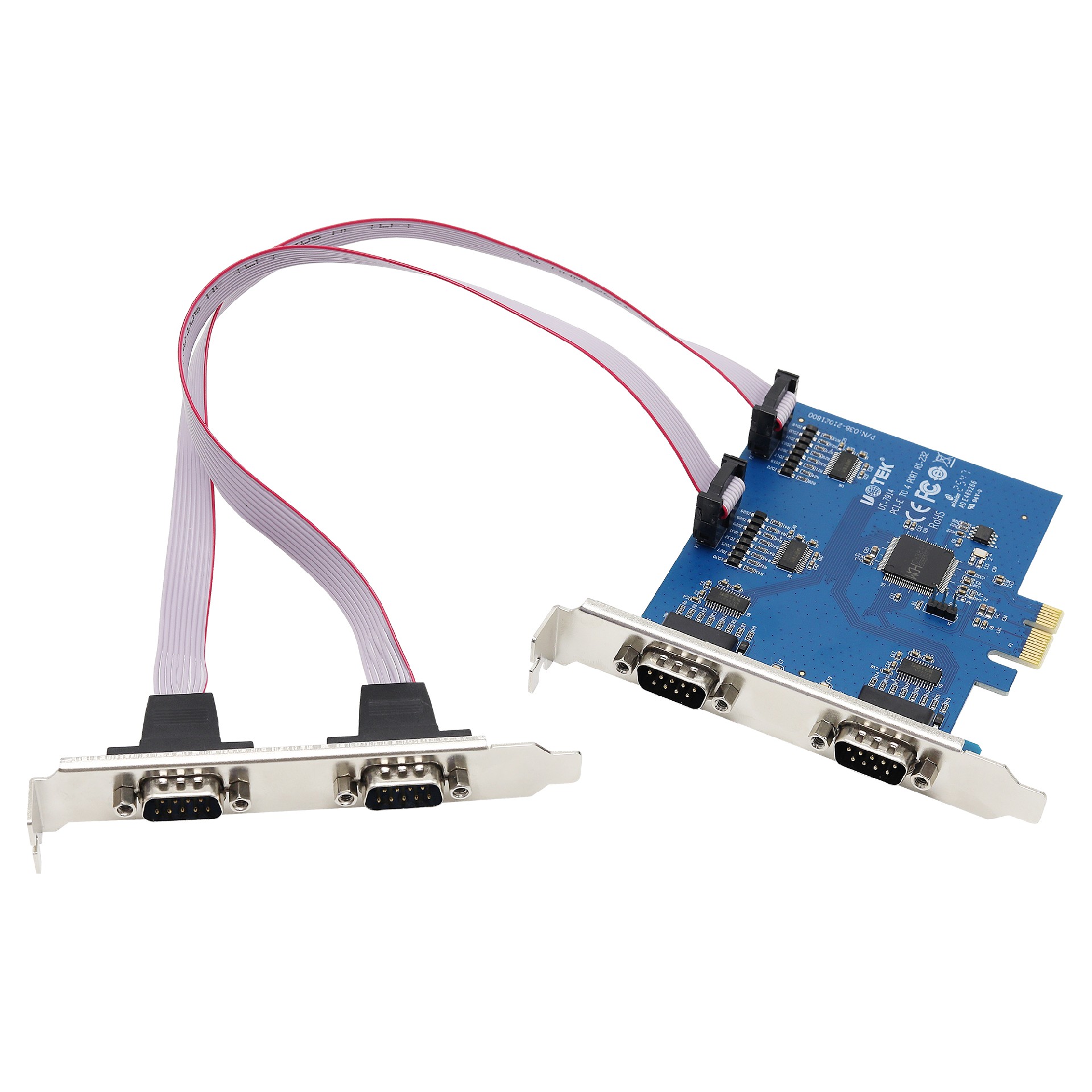 PCI-E转4口RS-232多串口卡