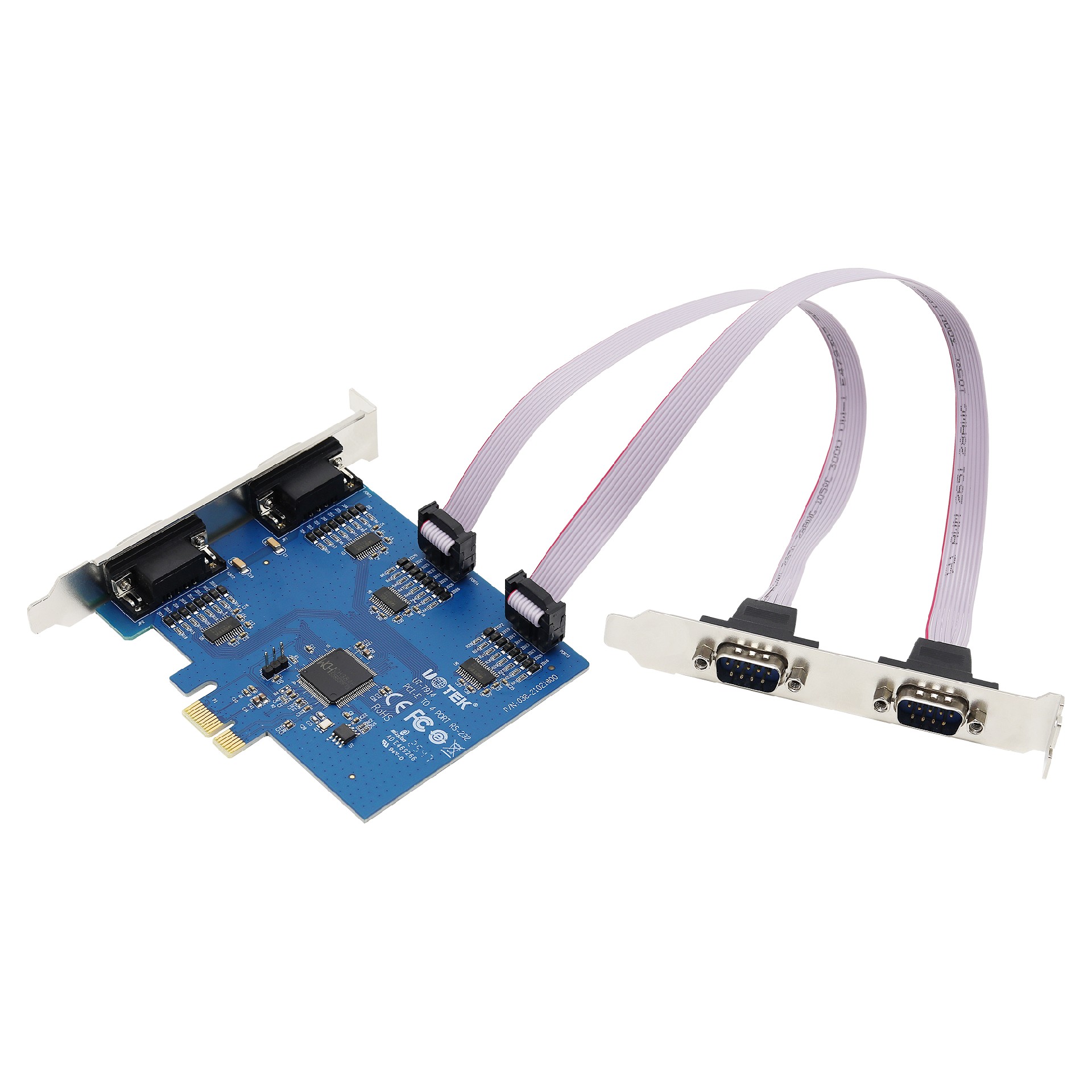 PCI-E转4口RS-232多串口卡