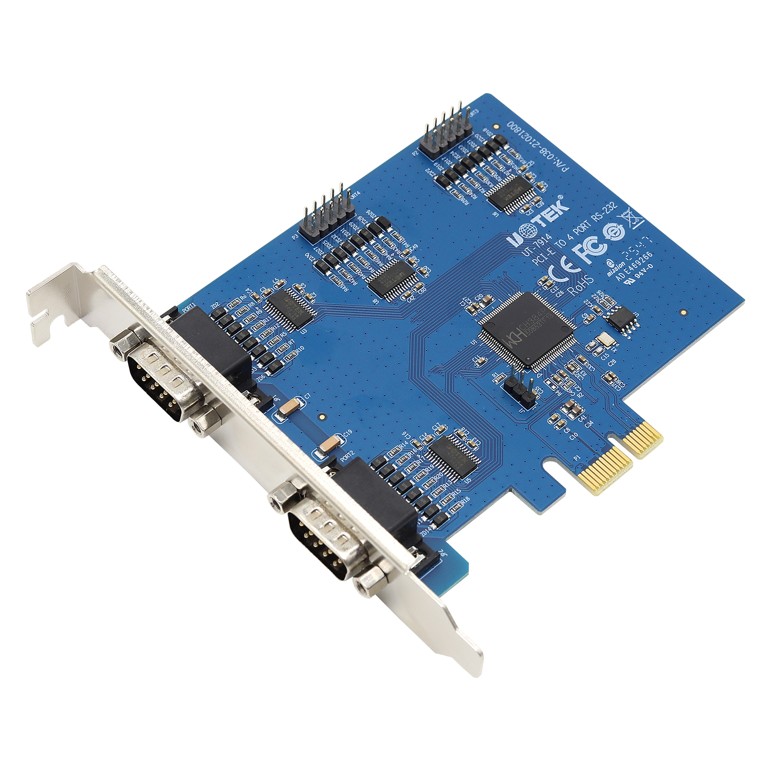 PCI-E转4口RS-232多串口卡