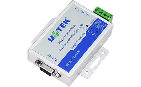 工业串口接口转换器_UT-217E RS-232转RS-485/422无源光电隔离转换器