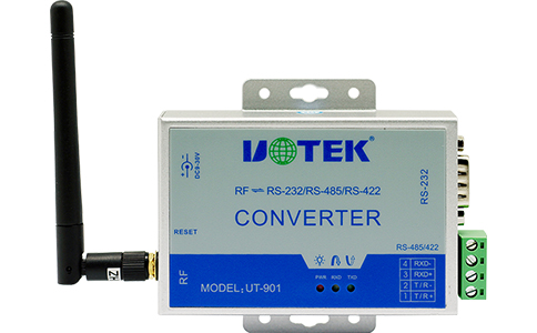 工业级无线传输模块_UT-901 433MHz载波转RS-232/485/422无线通讯模块