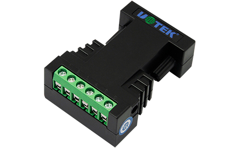 防雷型无源工业串口转换器_UT-242E RS-232转RS-485/422无源防雷转换器