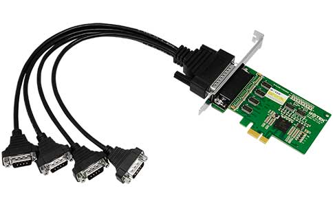 工业级多口串口卡_UT-784 4口PCI -E转RS-232多串口卡