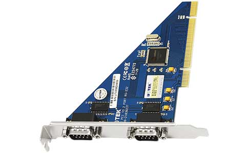 工业PCI多串口卡_UT-752 PCI转2口RS-232高速串口卡