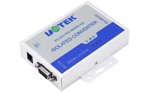 工业级壁挂式接口转换器_UT-2016 光隔防雷型RS-232转RS-485/422串口隔离转换器