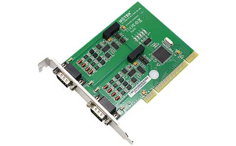 工业多功能串口通信卡_UT-7302I 2口RS-485/422转PCI光电隔离工业级多口串口卡
