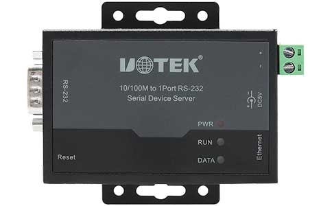 工业串口设备联网通讯服务器_UT-6801BC 10/100M转1口RS-232串口服务器