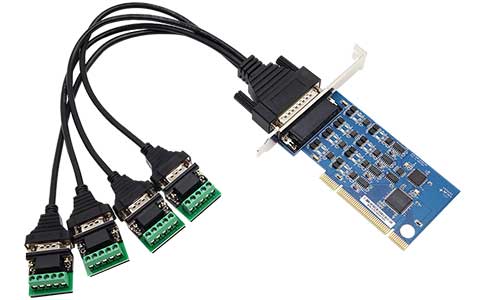 工业PCID转多口串口卡_UT-7724 PCI转4口RS-485/422多串口卡